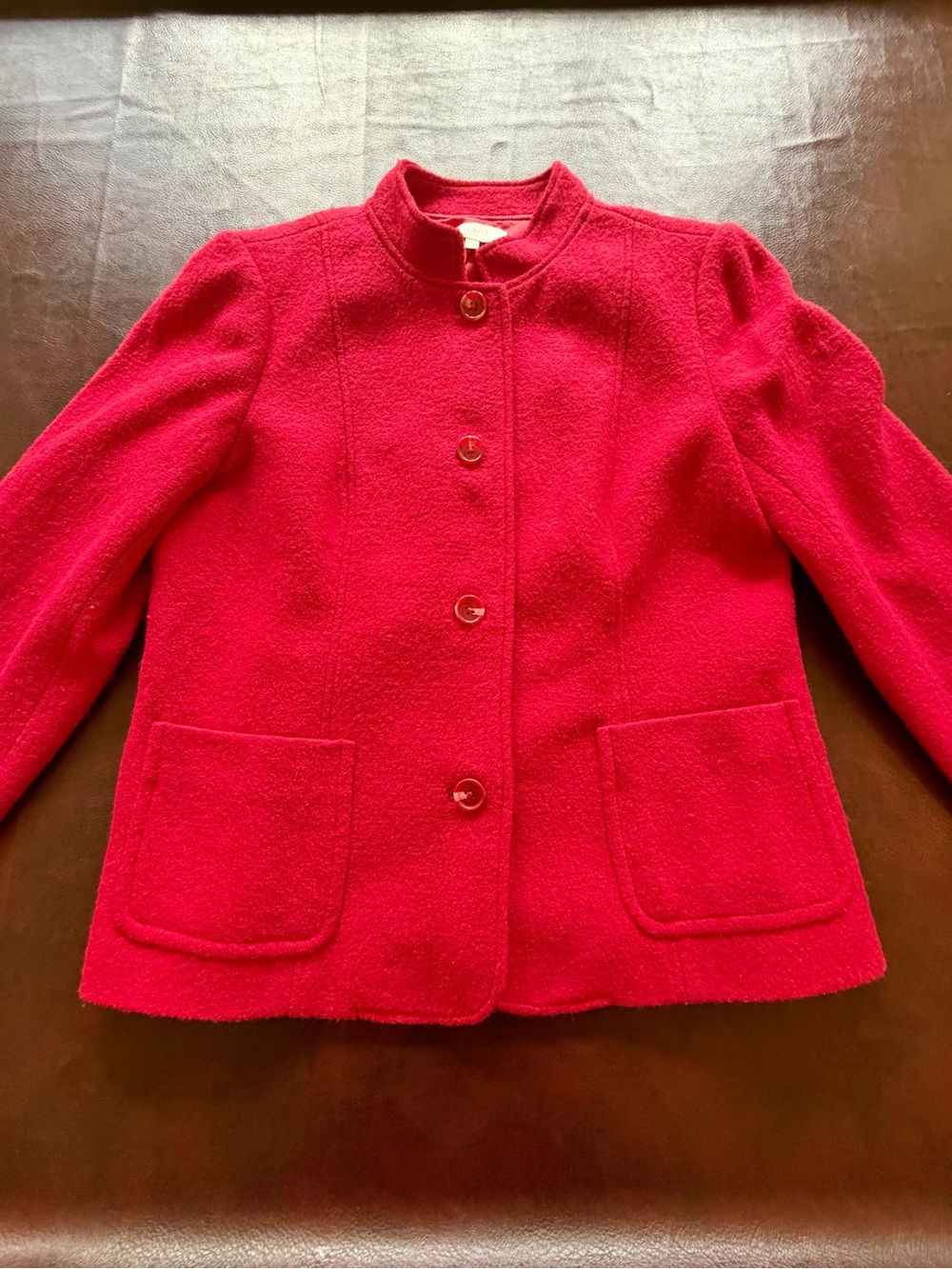 Talbots Red Wool Blend Jacket, size 14